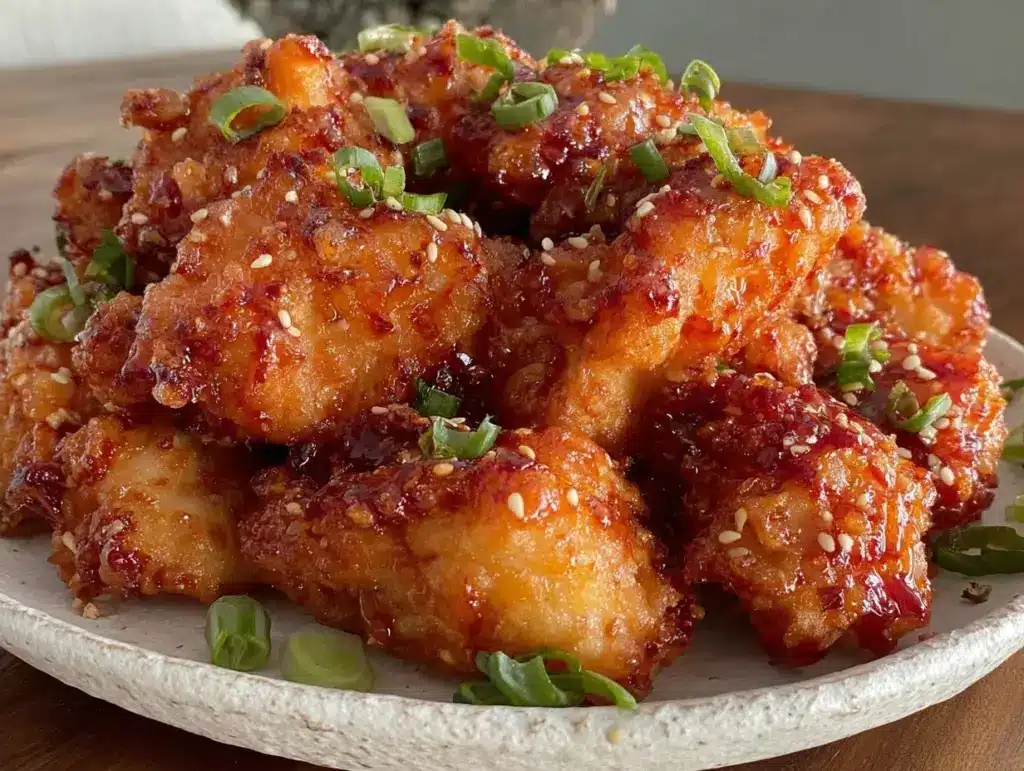 crispy orange chicken - featured image