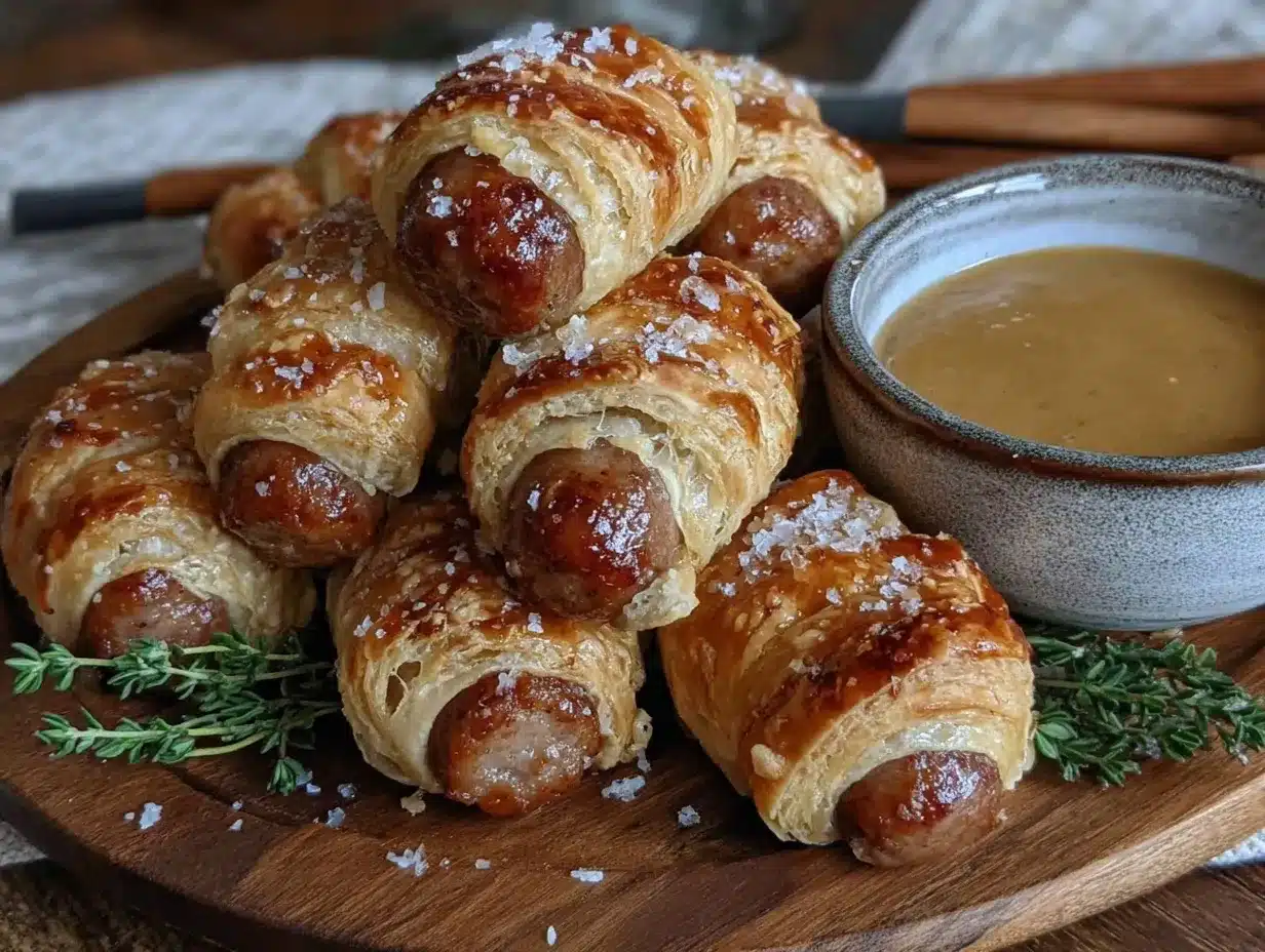 crispy pigs in a blanket preparation steps