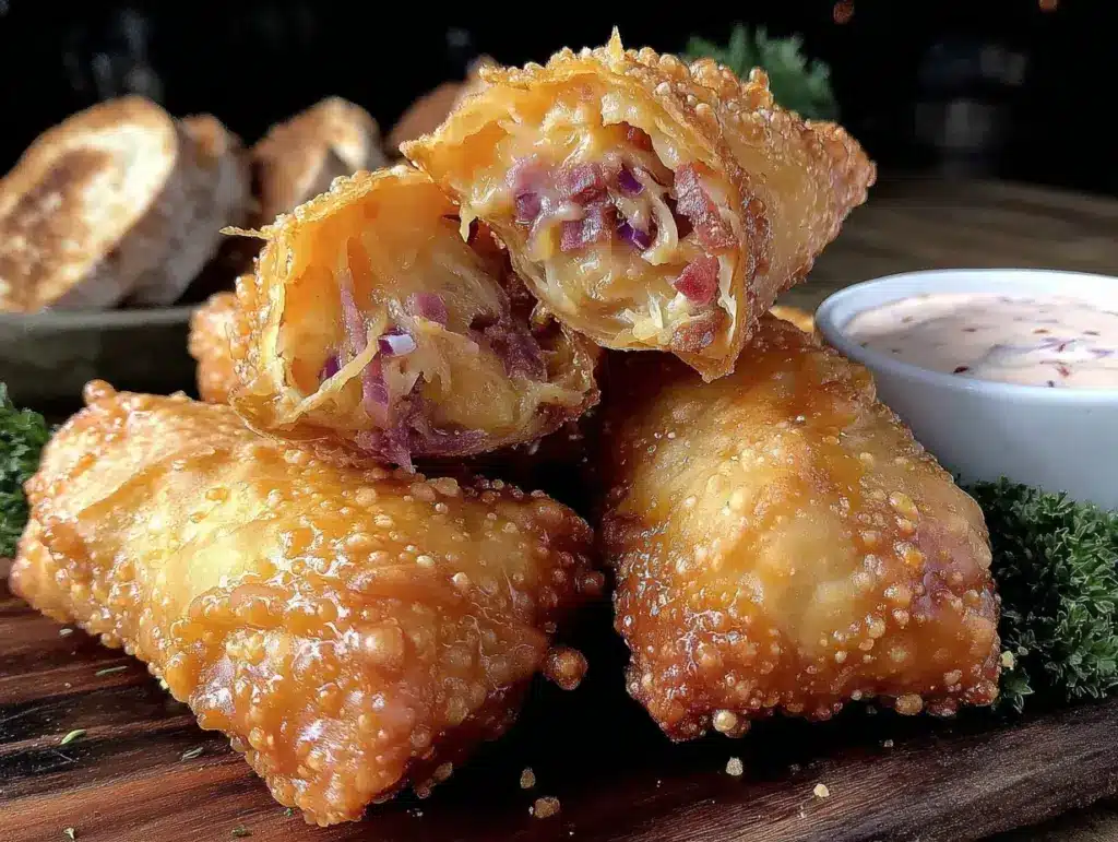Crispy Reuben Egg Rolls - featured image
