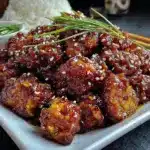 crispy sesame chicken - featured image