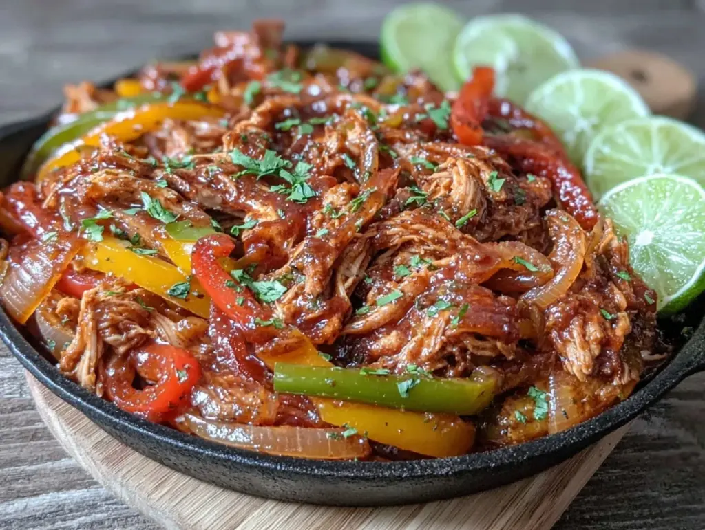 crockpot chicken fajitas - featured image