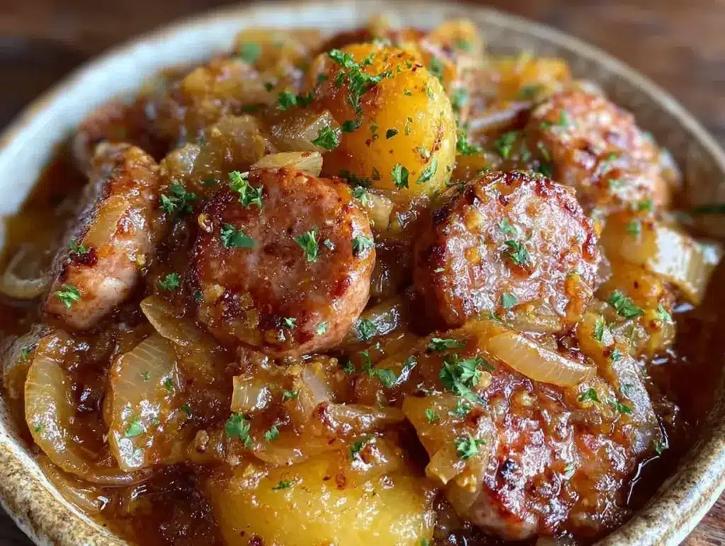 Dublin Coddle Irish Sausage Stew - featured image