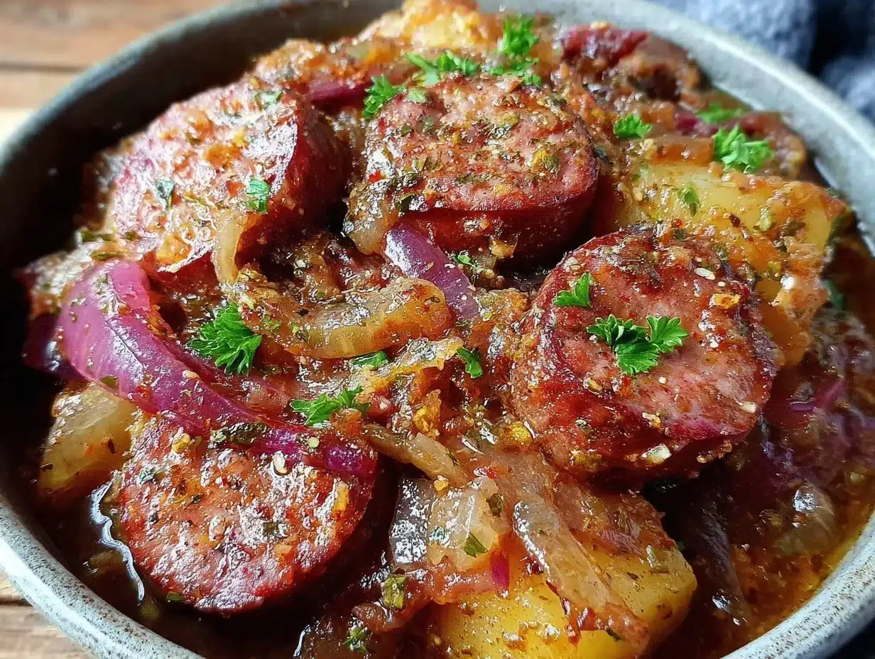 Dublin Coddle Irish Sausage Stew preparation steps