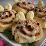 Easter Bunny Cinnamon Rolls - featured image