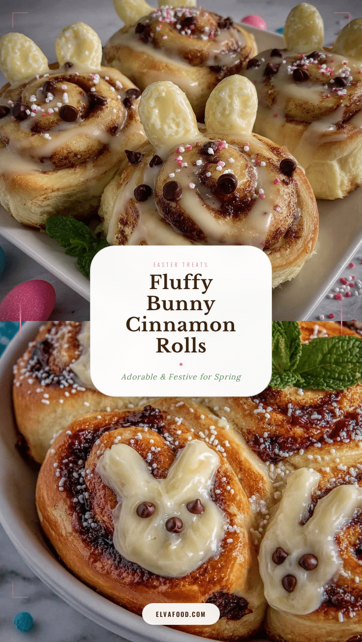 Easter Bunny Cinnamon Rolls recipe