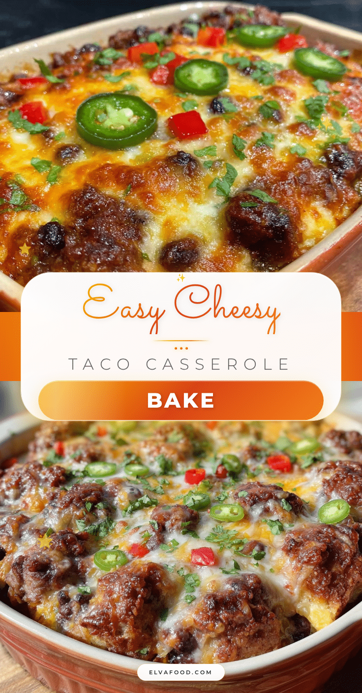 easy cheesy taco casserole bake recipe