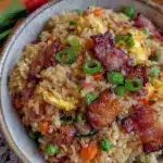 easy crispy pork fried rice - featured image