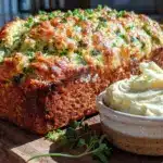 easy fluffy green beer bread - featured image