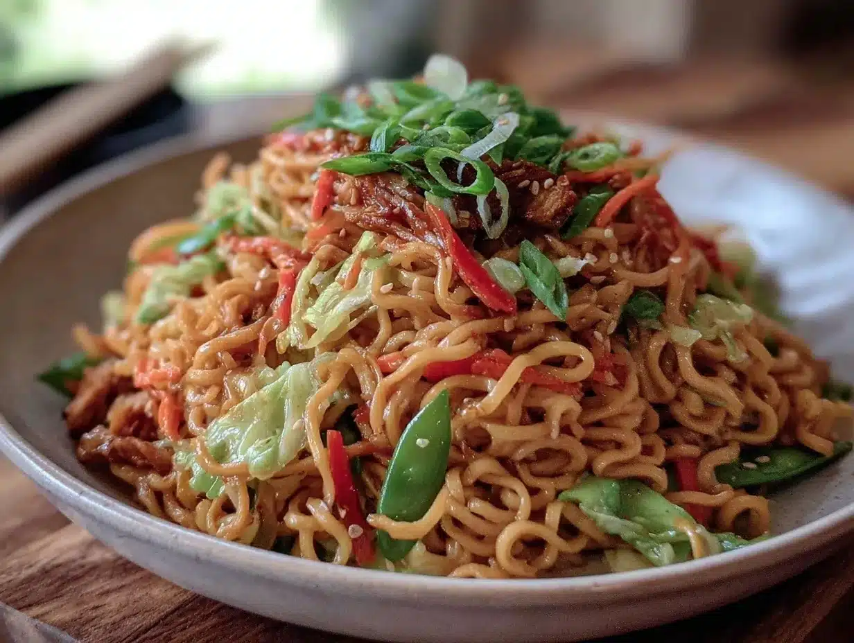 Easy Lo Mein Noodles preparation steps
