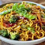 easy vegetable lo mein - featured image