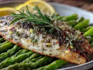 easy zesty lemon herb tilapia - featured image