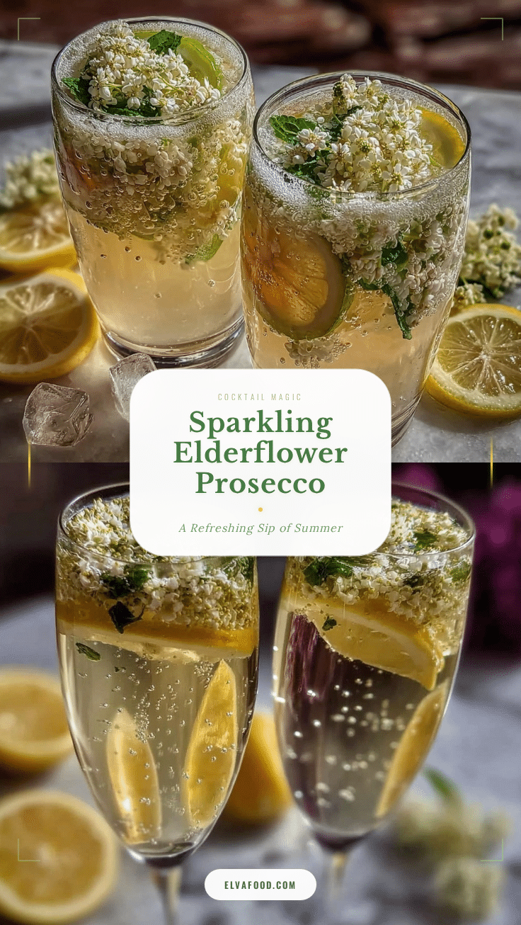 Elderflower Prosecco Cocktail recipe