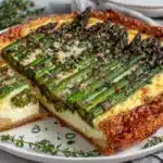 fresh asparagus tart - featured image