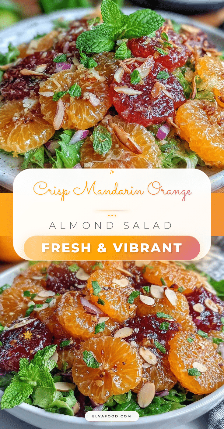 fresh mandarin orange almond salad recipe