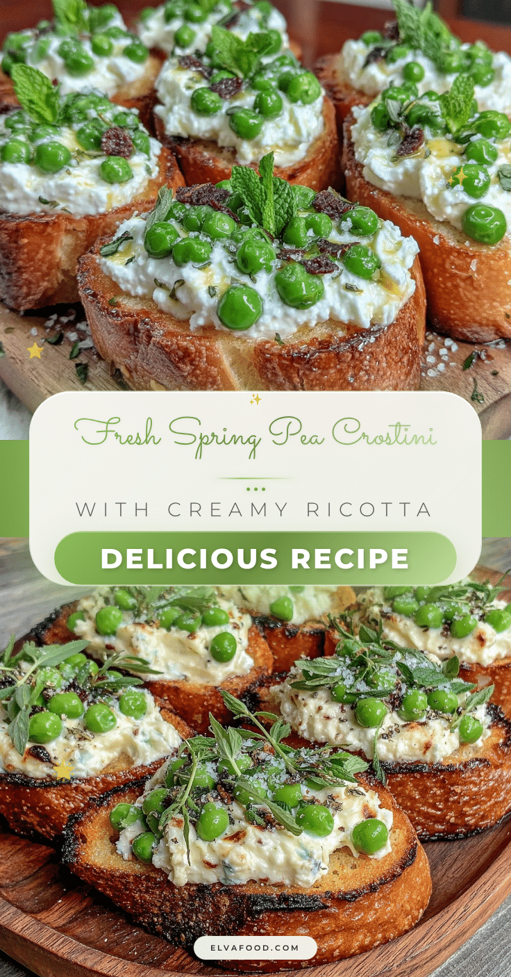 fresh spring pea crostini recipe