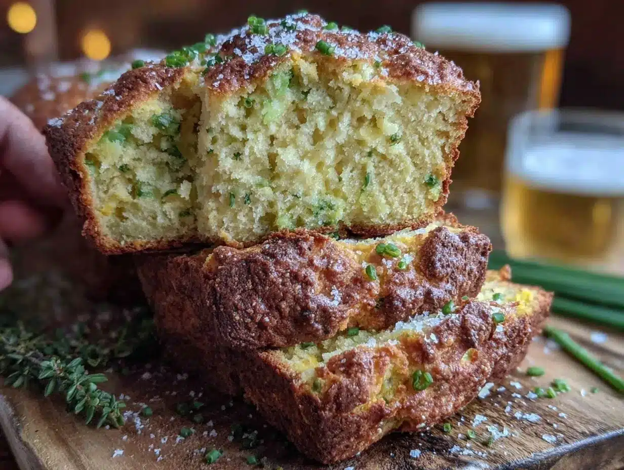 green beer bread preparation steps