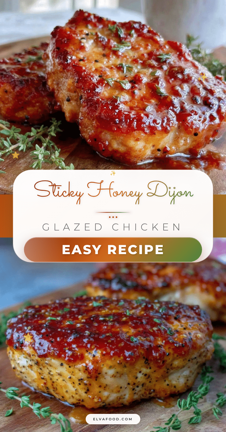 honey Dijon glazed chicken recipe