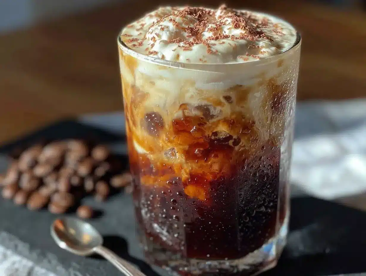 Irish cream cold brew coffee preparation steps