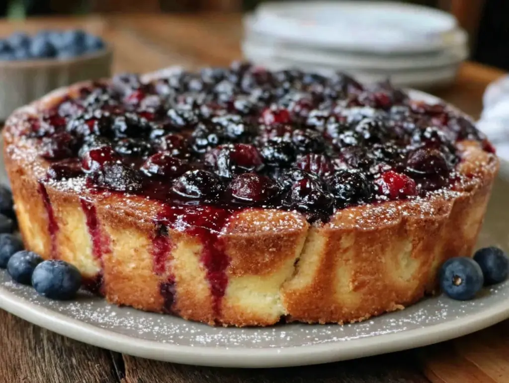 lemon blueberry tart - featured image