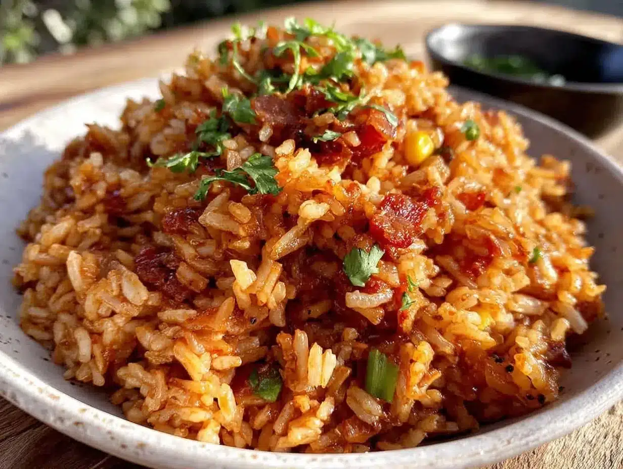 Mexican rice recipe preparation steps