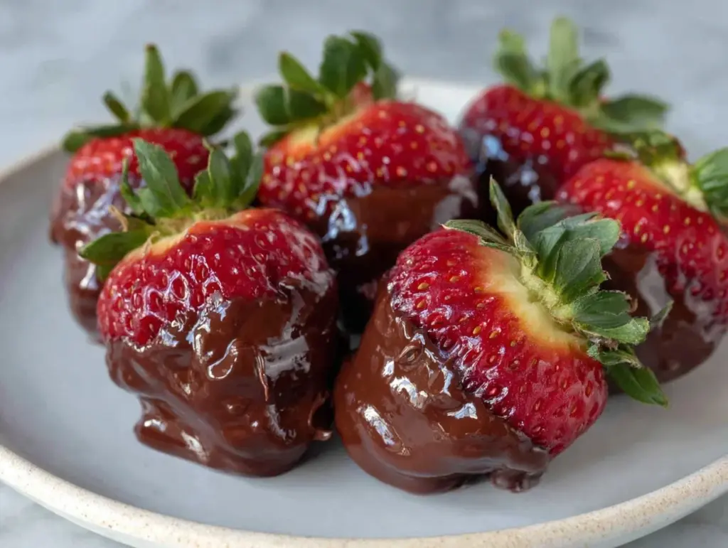 Nutella stuffed strawberries - featured image