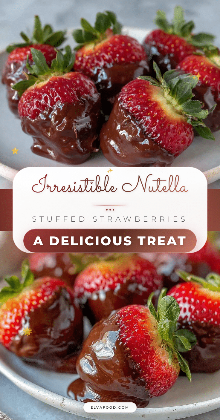 Nutella stuffed strawberries recipe