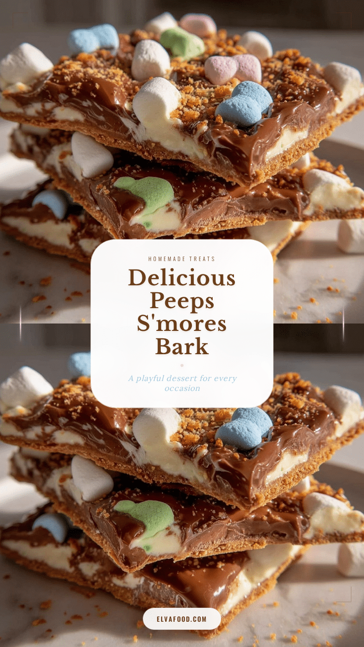 Peeps Smores Bark recipe
