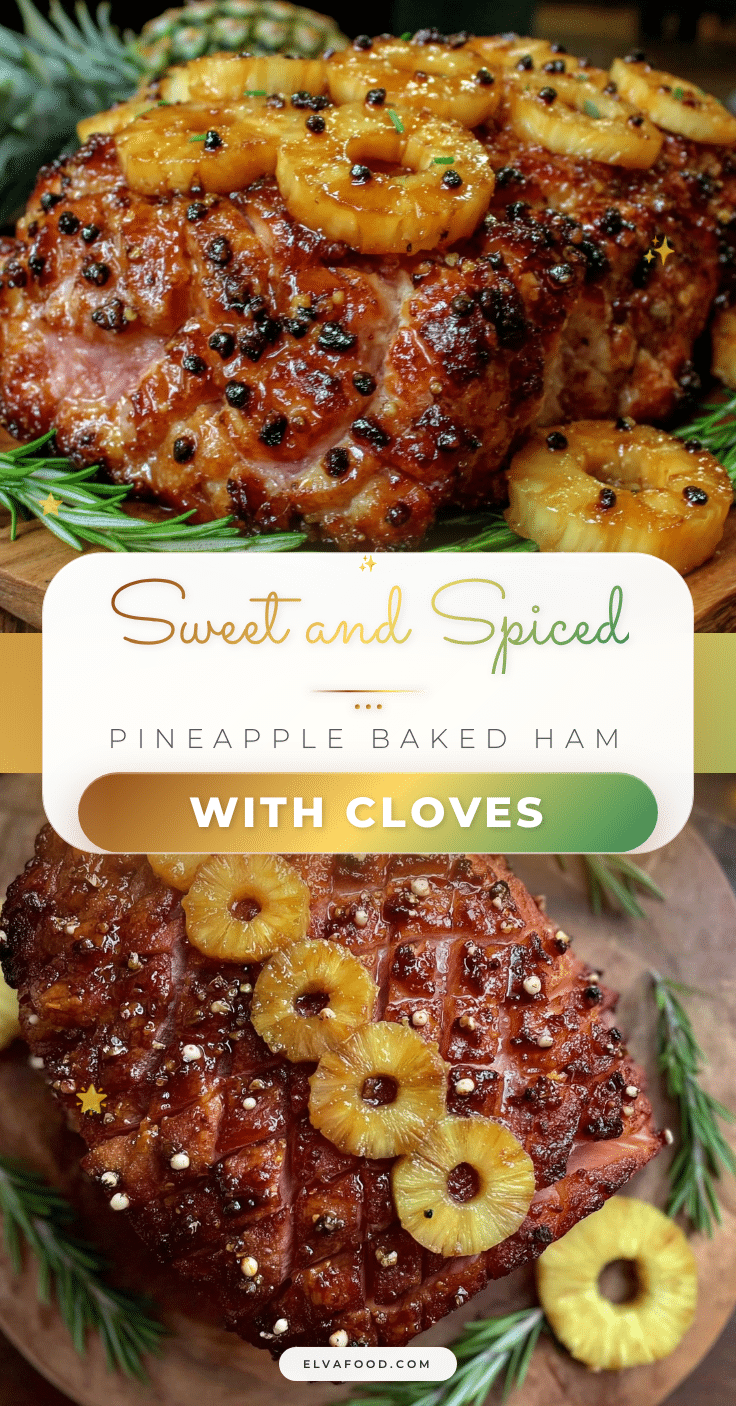 pineapple baked ham with cloves recipe