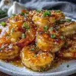 quick honey garlic shrimp - featured image