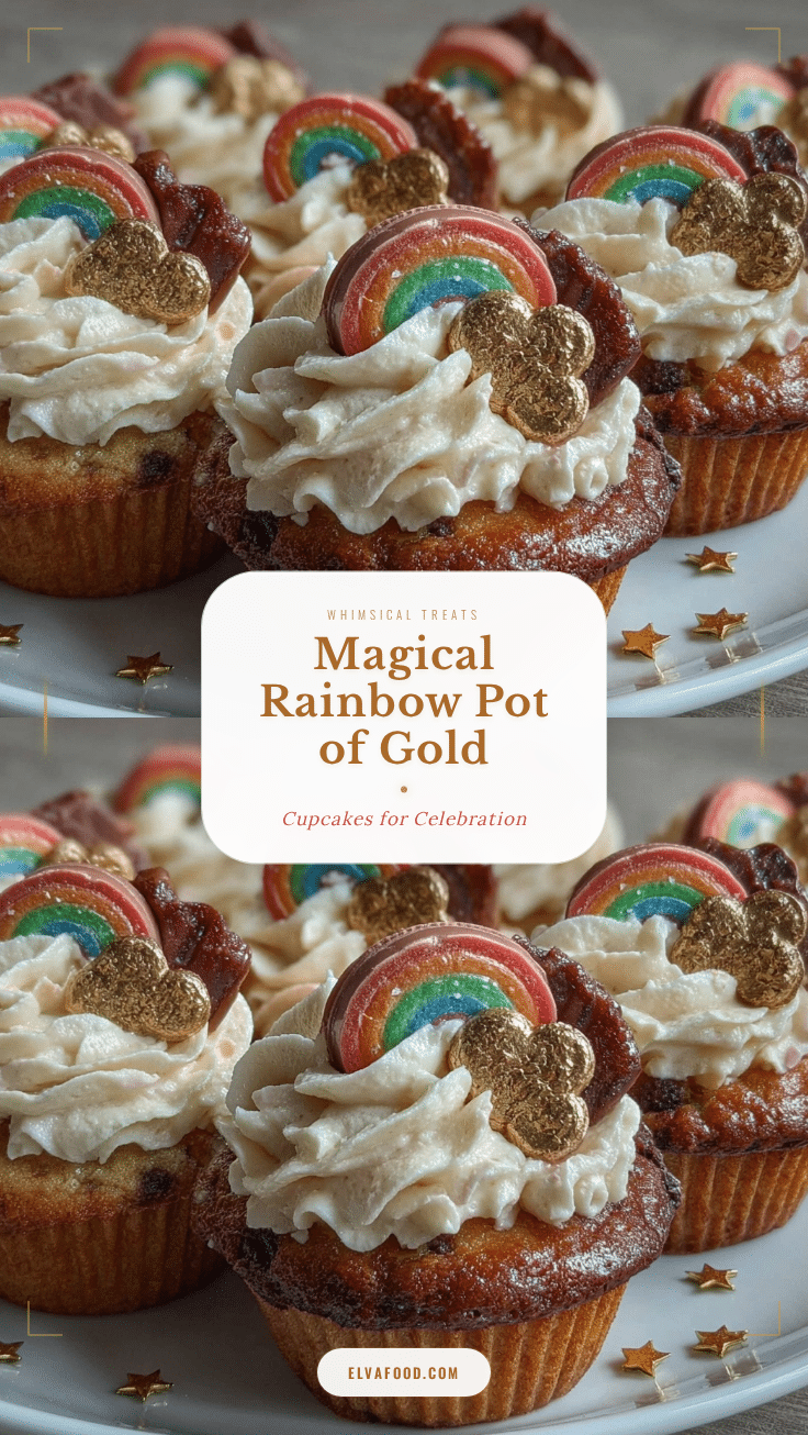 Rainbow Pot of Gold Cupcakes recipe