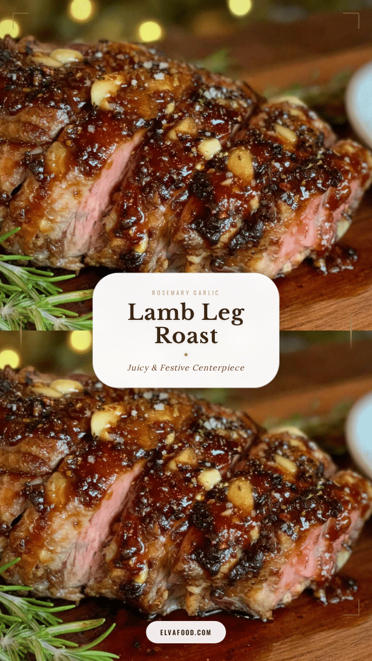 rosemary garlic lamb leg roast recipe