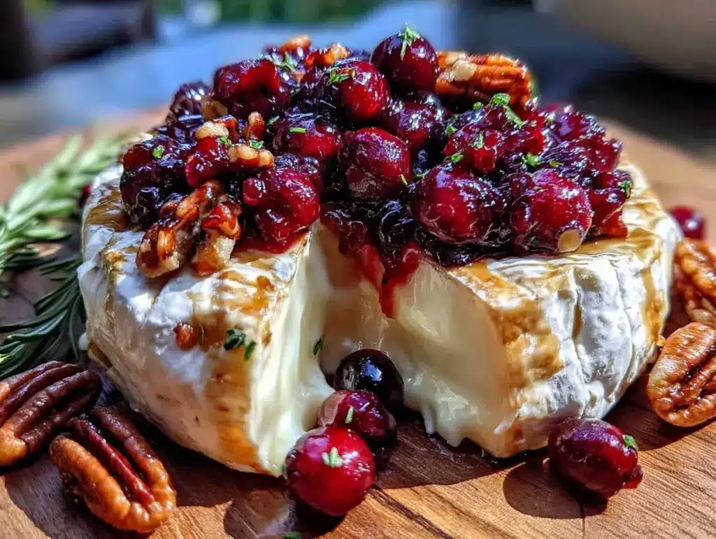 savory baked brie - featured image