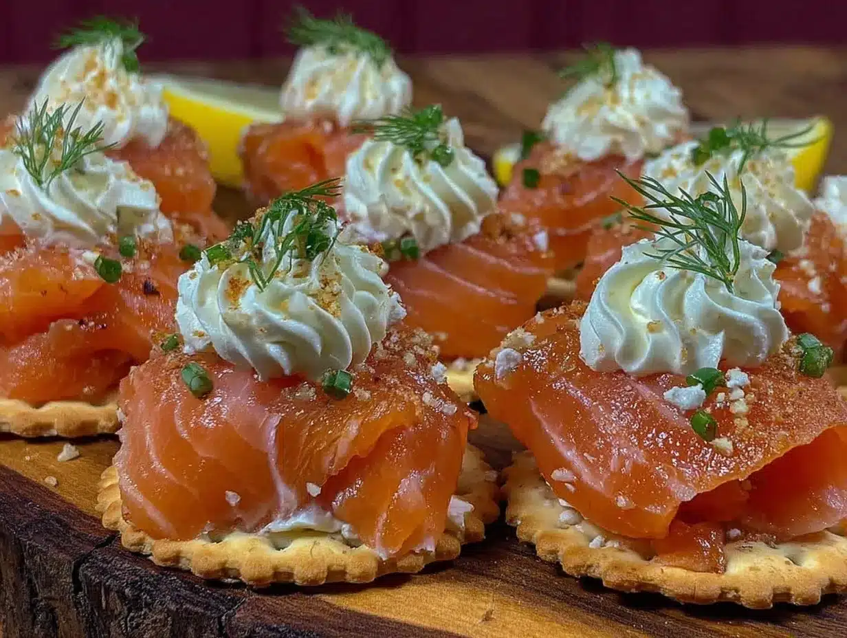 smoked salmon canapés preparation steps