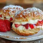 strawberry cream puffs - featured image