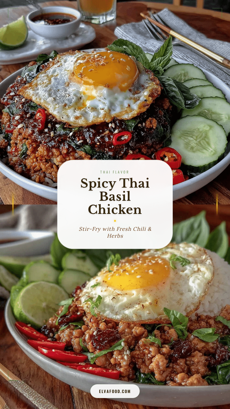 Thai Basil Chicken Pad Krapow recipe