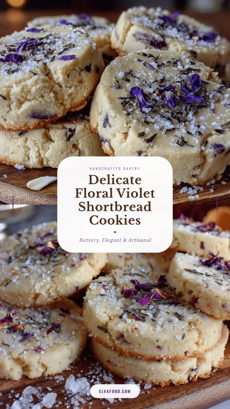 violet shortbread cookies recipe