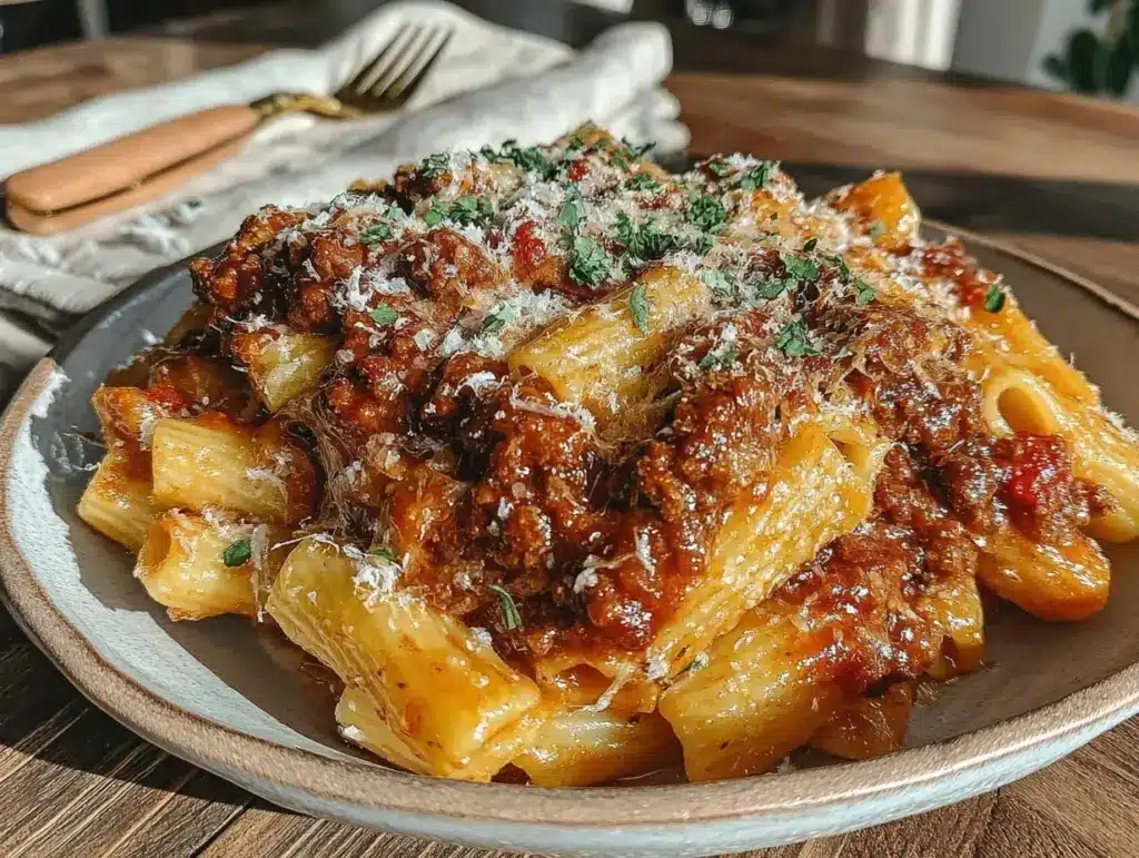 baked mostaccioli - featured image