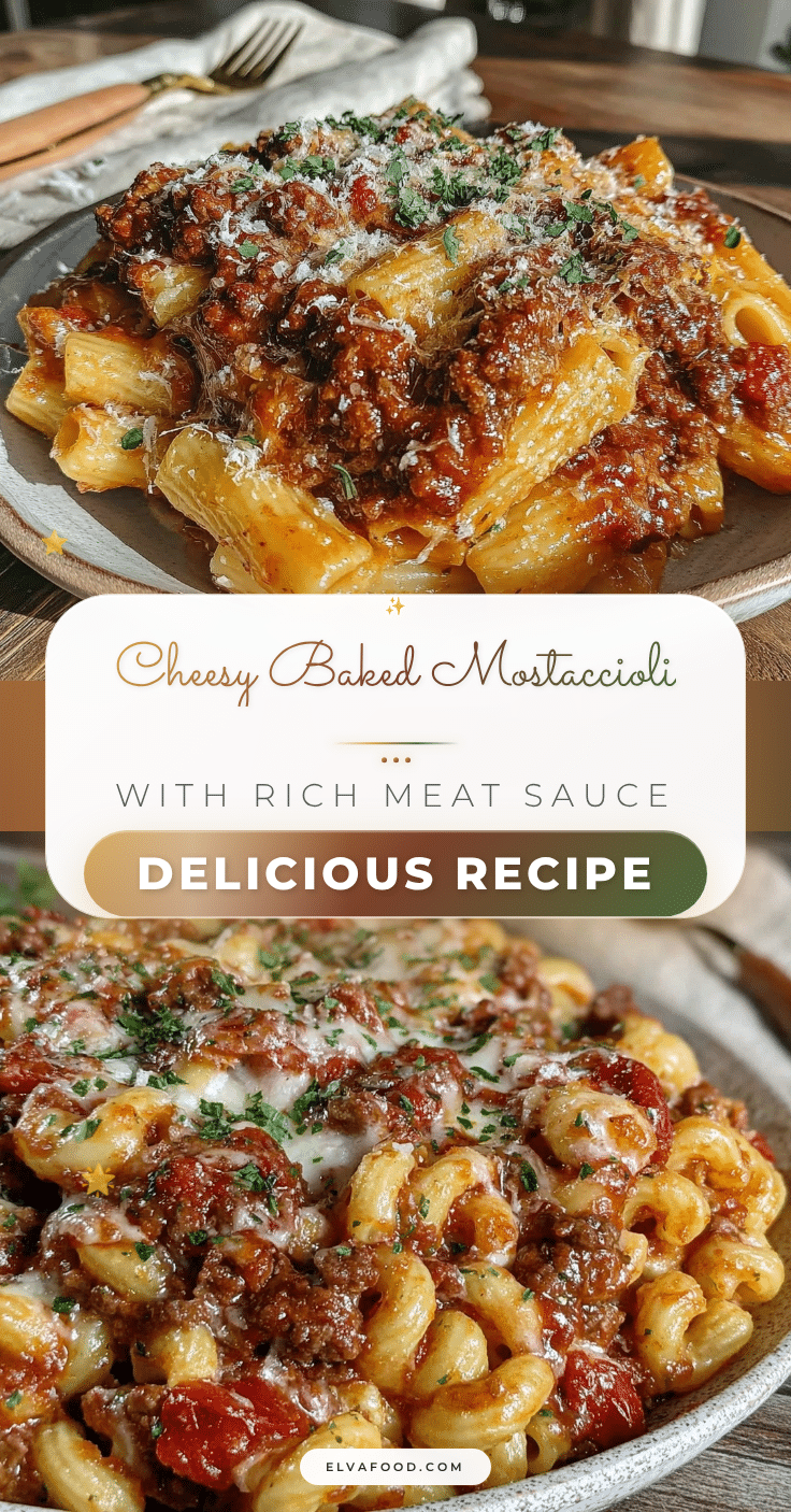 baked mostaccioli recipe