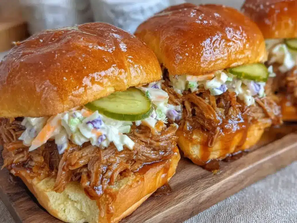 BBQ pulled pork sliders - featured image