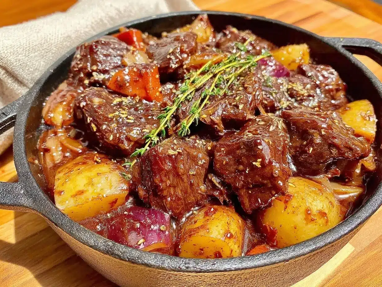 beef stew dutch oven preparation steps