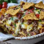 beef taco casserole - featured image