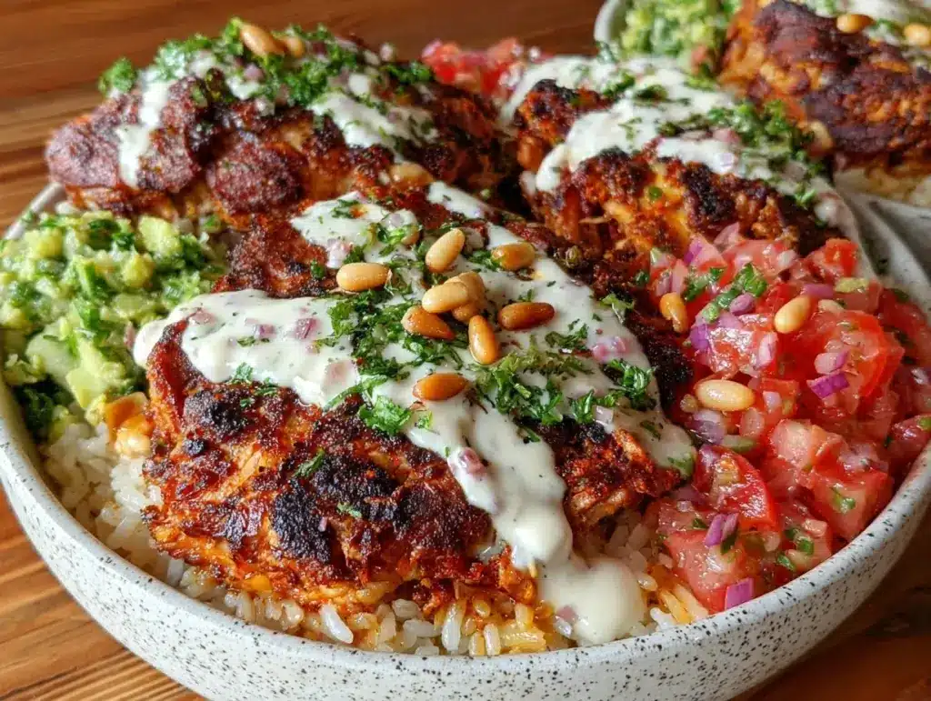 chicken shawarma bowls - featured image