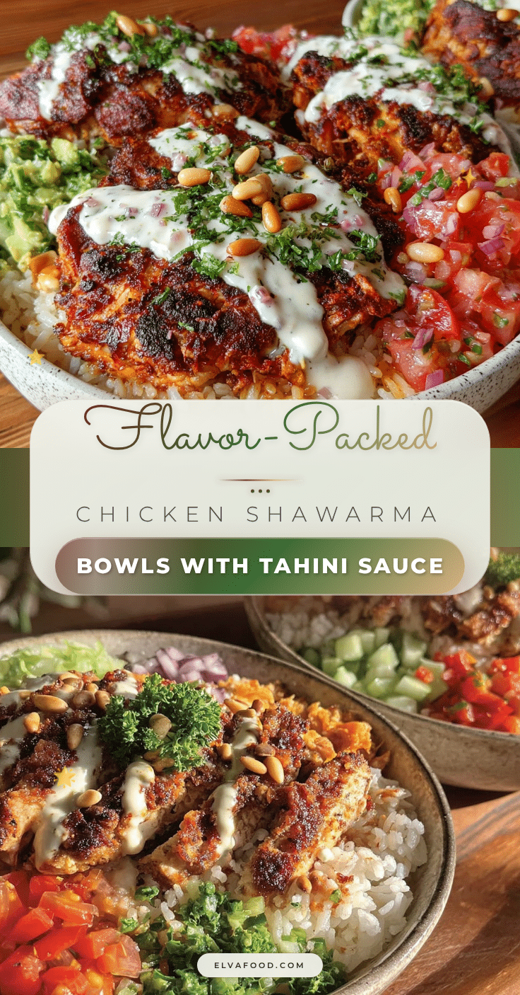 chicken shawarma bowls recipe