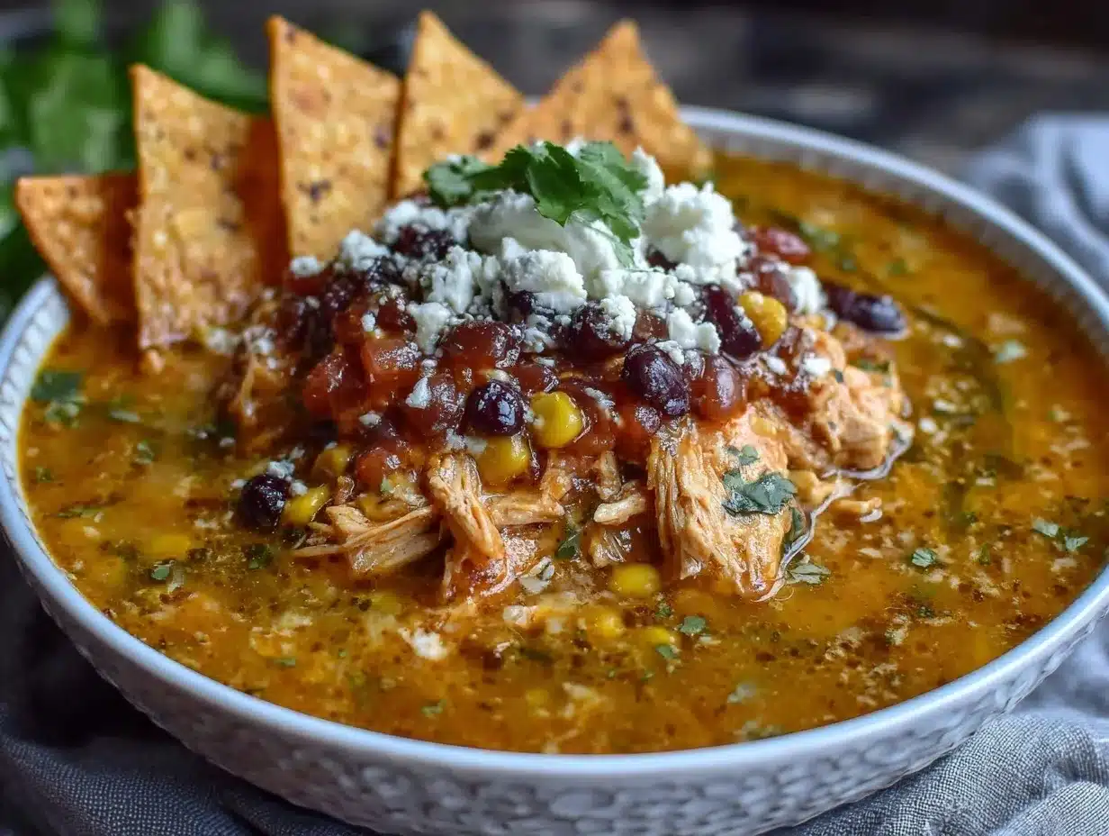 creamy chicken tortilla soup preparation steps