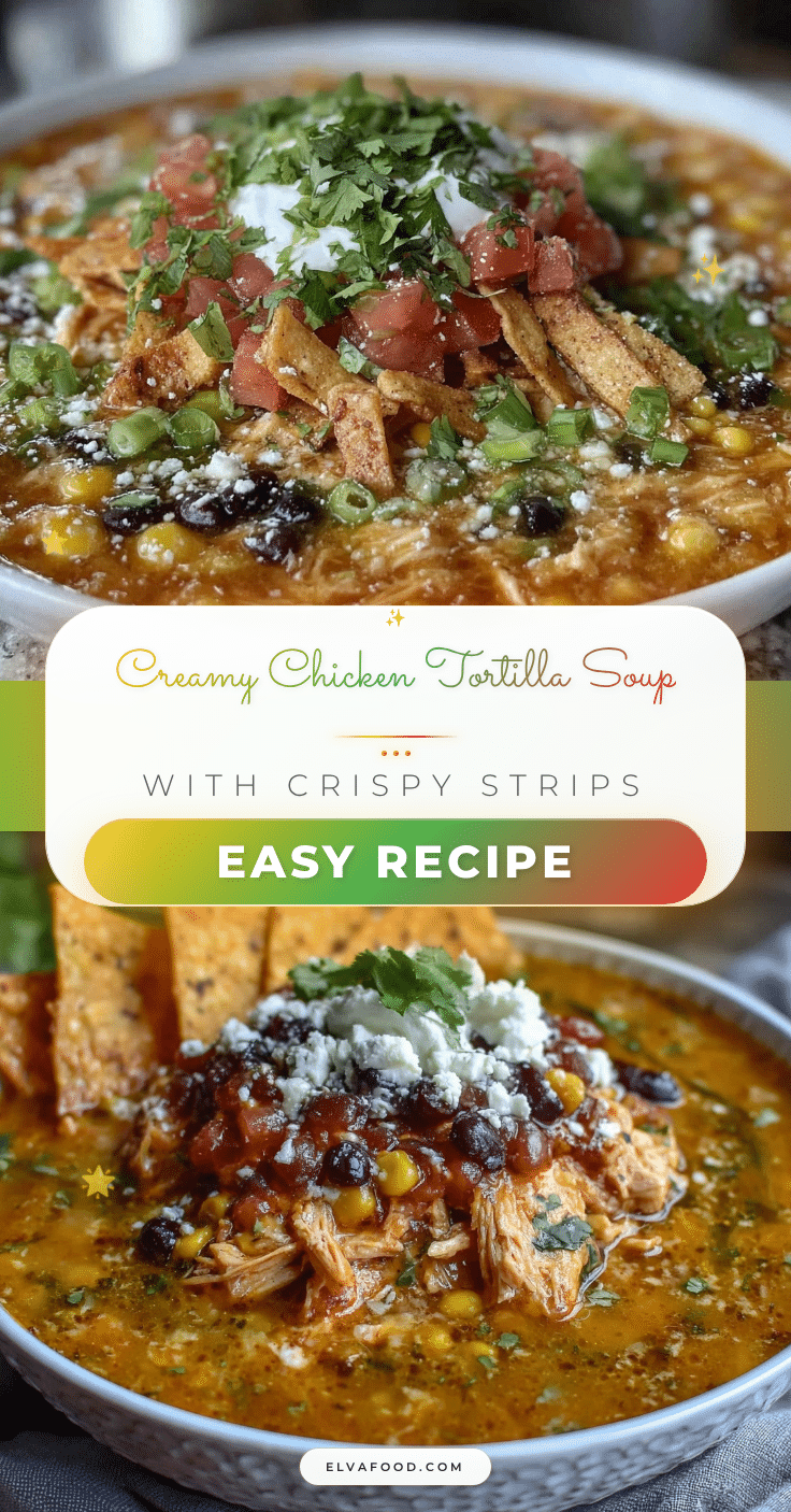 creamy chicken tortilla soup recipe