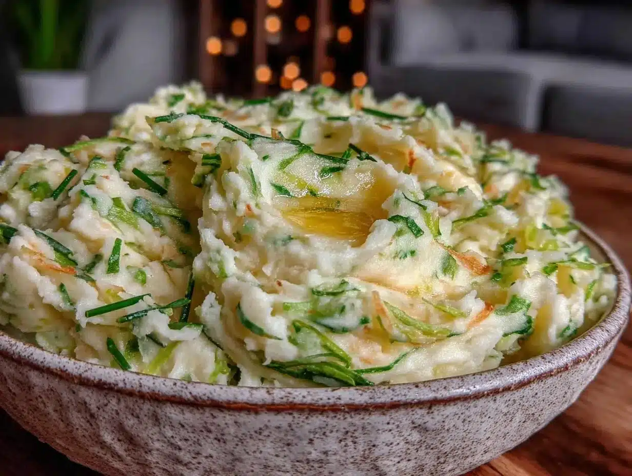 creamy colcannon Irish mashed potatoes preparation steps