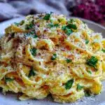 creamy fettuccine Alfredo - featured image