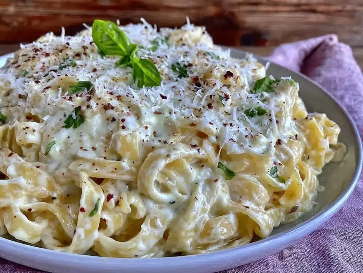 creamy fettuccine Alfredo preparation steps