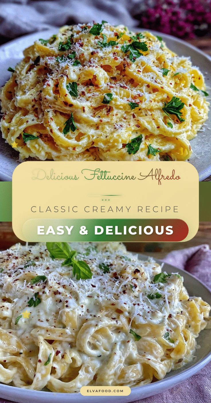 creamy fettuccine Alfredo recipe