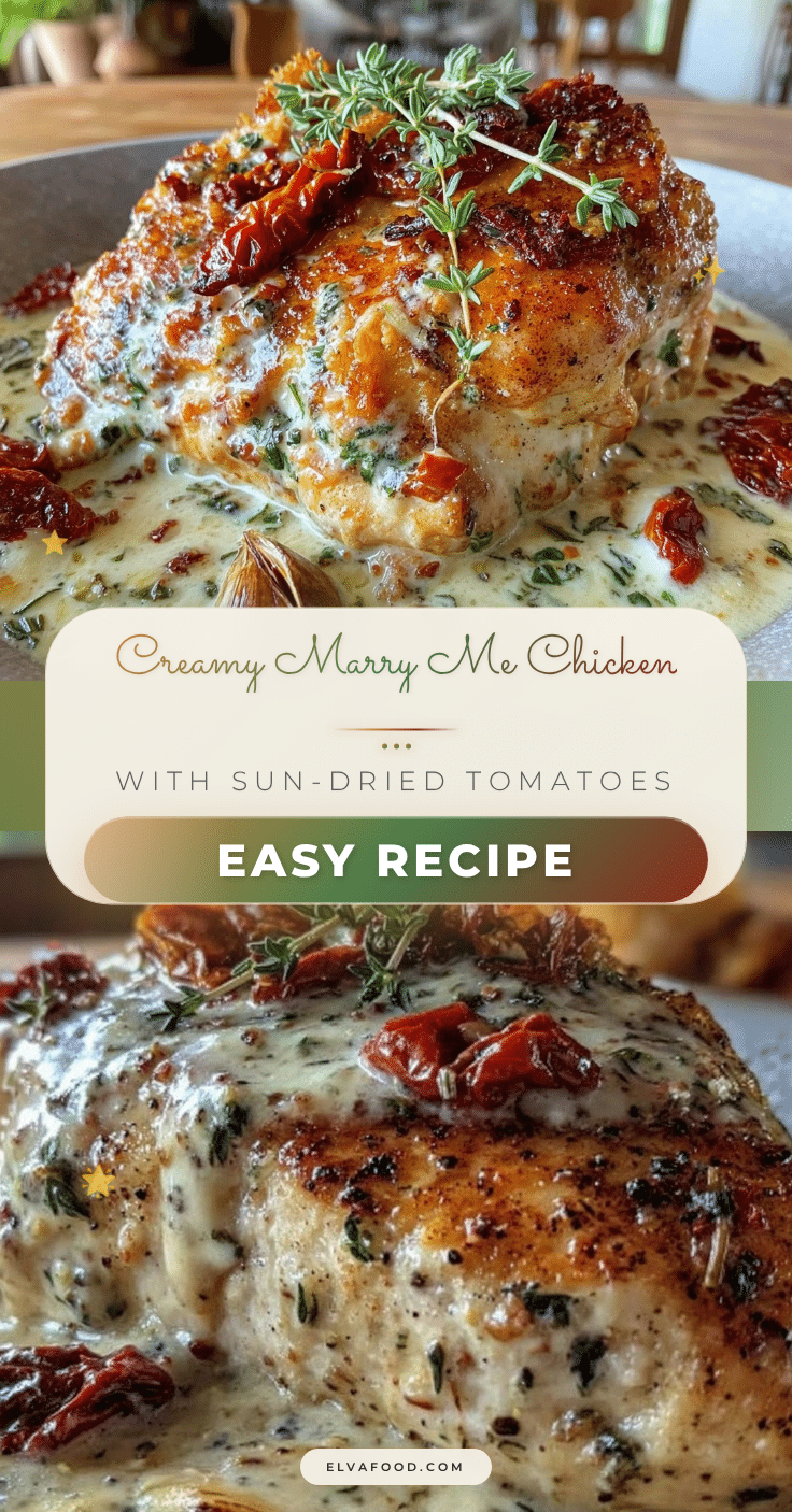 creamy marry me chicken recipe
